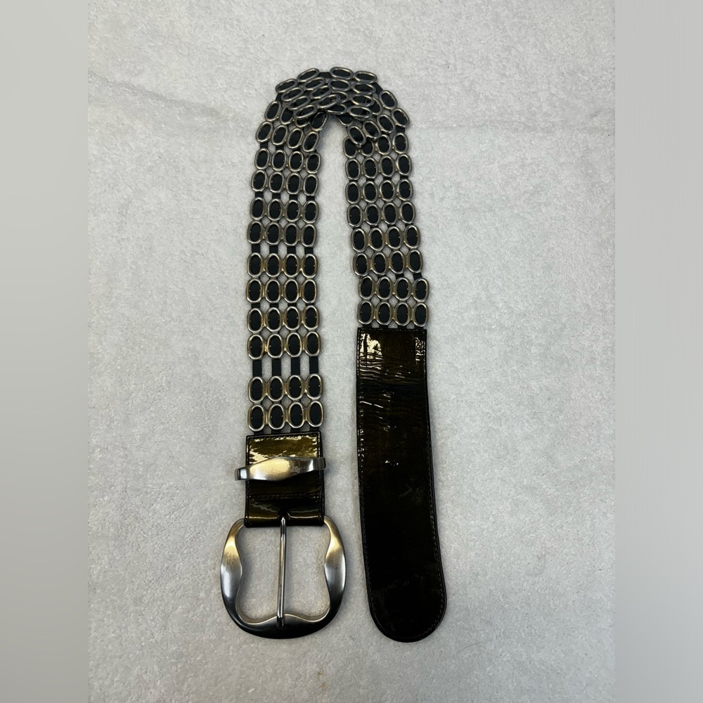 Suzi Roher Black and Silver Belt - Picture 7 of 12